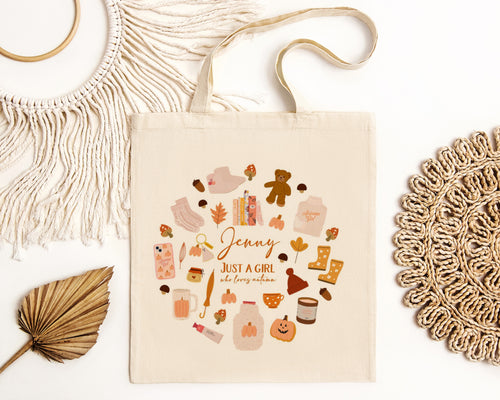 Personalised Autumn Tote Bag-The Persnickety Co