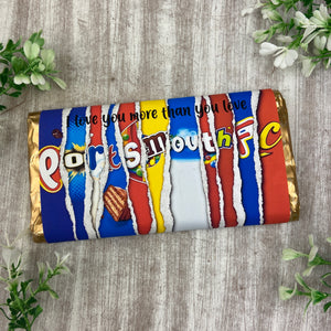 Portsmouth FC Chocolate Bar - I Love You More Than...