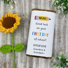 Load image into Gallery viewer, Good Luck On Your First Day Personalised Chocolate Bar
