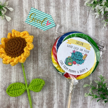 Load image into Gallery viewer, Good Luck First Day Of School Personalised Rainbow Lollipop-The Persnickety Co
