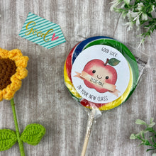Load image into Gallery viewer, Good Luck In Your New Class Personalised Rainbow Lollipop
