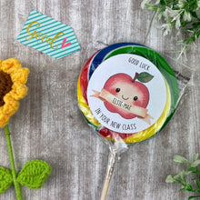 Load image into Gallery viewer, Good Luck In Your New Class Personalised Rainbow Lollipop
