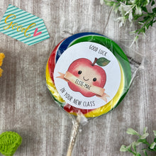 Load image into Gallery viewer, Good Luck In Your New Class Personalised Rainbow Lollipop
