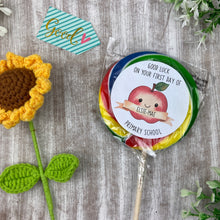 Load image into Gallery viewer, Good Luck In School Personalised Rainbow Lollipop-The Persnickety Co
