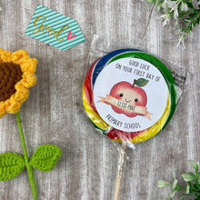 Load image into Gallery viewer, Good Luck In School Personalised Rainbow Lollipop
