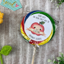 Load image into Gallery viewer, Good Luck In School Personalised Rainbow Lollipop
