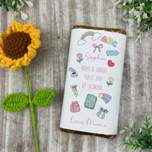 Load image into Gallery viewer, First Day Of School Personalised Chocolate Bar
