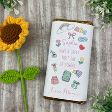Load image into Gallery viewer, First Day Of School Personalised Chocolate Bar
