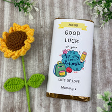 Load image into Gallery viewer, Good Luck First Day Of School Personalised Chocolate Bar
