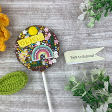 Load image into Gallery viewer, Personalised Back To School Belgian Chocolate Lollipop
