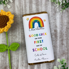 Load image into Gallery viewer, Good Luck In School Personalised Chocolate Bar
