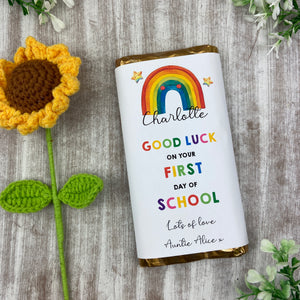 Good Luck In School Personalised Chocolate Bar