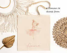Load image into Gallery viewer, Personalised Ballerina Tote Bag-The Persnickety Co
