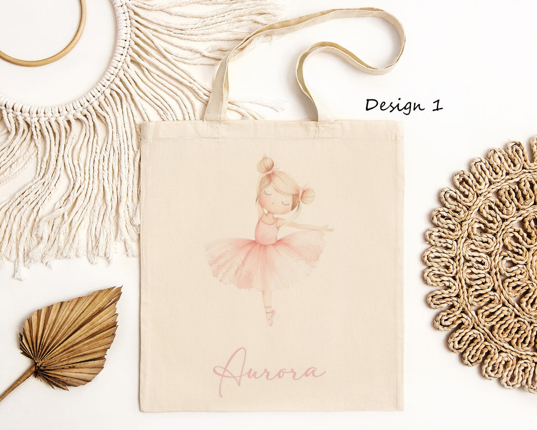 Personalised Ballerina Tote Bag