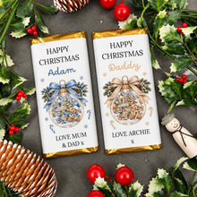 Load image into Gallery viewer, Personalised Candy Cane Lane Christmas Chocolate Bar
