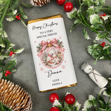 Load image into Gallery viewer, Personalised Polar Bear Christmas Chocolate Bar
