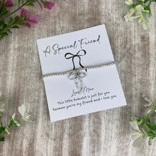 Load image into Gallery viewer, Whimsical Bow Beaded Bracelet  - A Special Friend Bracelet
