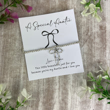 Load image into Gallery viewer, Whimsical Bow Beaded Bracelet - A Special Auntie Bracelet
