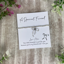 Load image into Gallery viewer, A Special Friend Bracelet – Whimsical Bow Beaded Bracelet-The Persnickety Co
