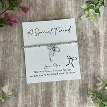 Load image into Gallery viewer, A Special Friend Bracelet – Whimsical Bow Beaded Bracelet

