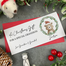 Load image into Gallery viewer, Personalised Festive Friends Christmas Money Envelope-The Persnickety Co
