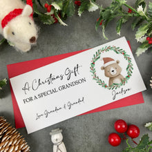 Load image into Gallery viewer, Personalised Festive Friends Christmas Money Envelope
