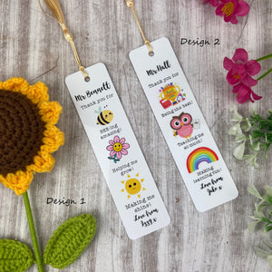 Cute Personalised Teacher Bookmark-The Persnickety Co