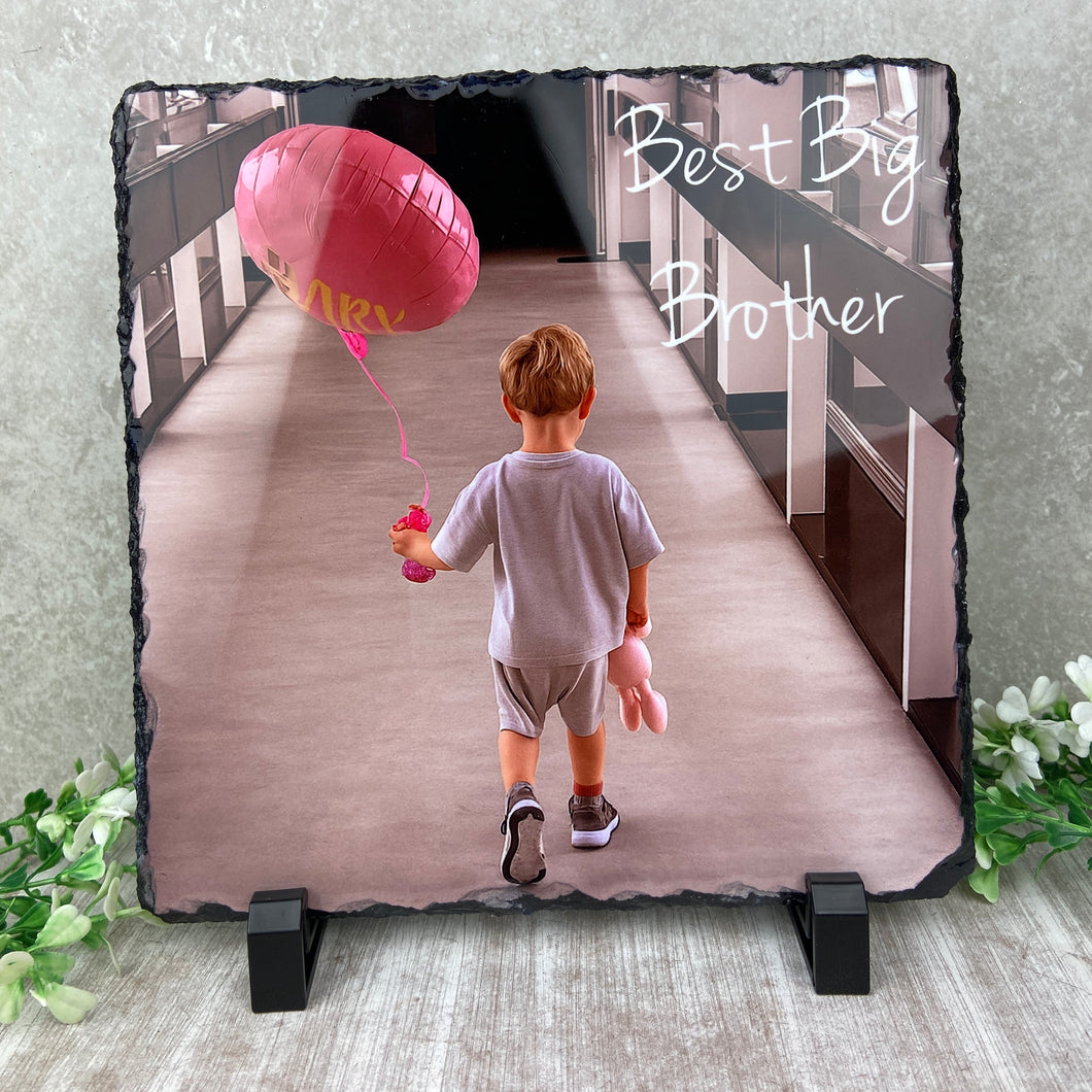 Personalised Big Brother / Big Sister Photo Slate-The Persnickety Co