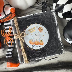 Personalised Cute Ghost Halloween Biscuit