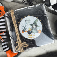 Load image into Gallery viewer, Personalised Cute Witch Halloween Biscuit
