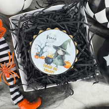 Load image into Gallery viewer, Personalised Cute Witch Halloween Biscuit
