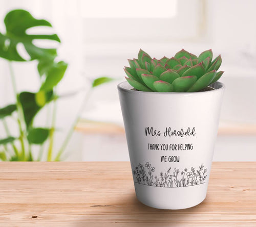 Thank you for helping me grow- Flower Pot-The Persnickety Co