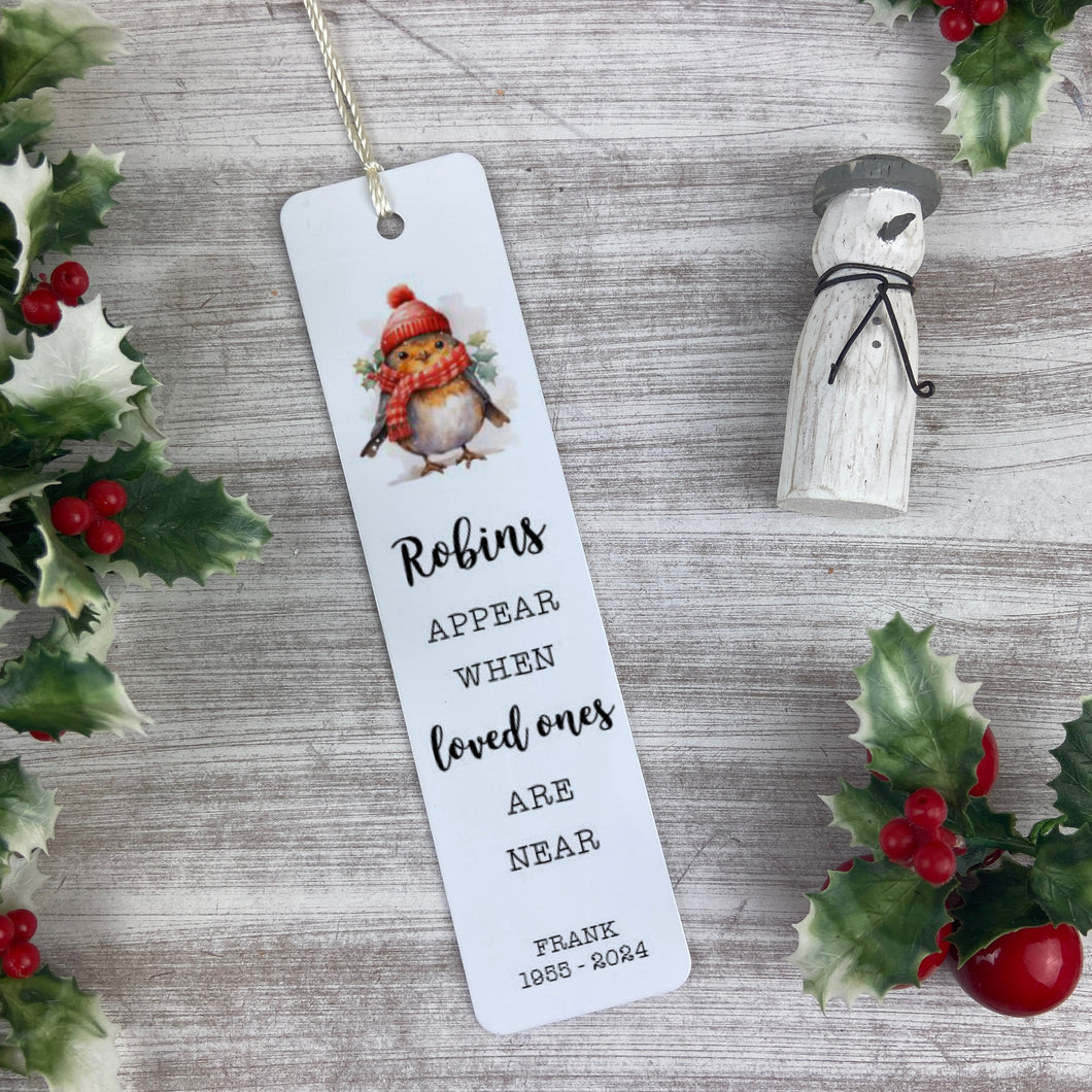 Personalised Robin Bookmark-The Persnickety Co