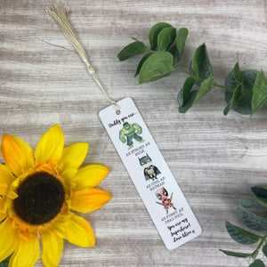 Personalised Superhero Bookmark