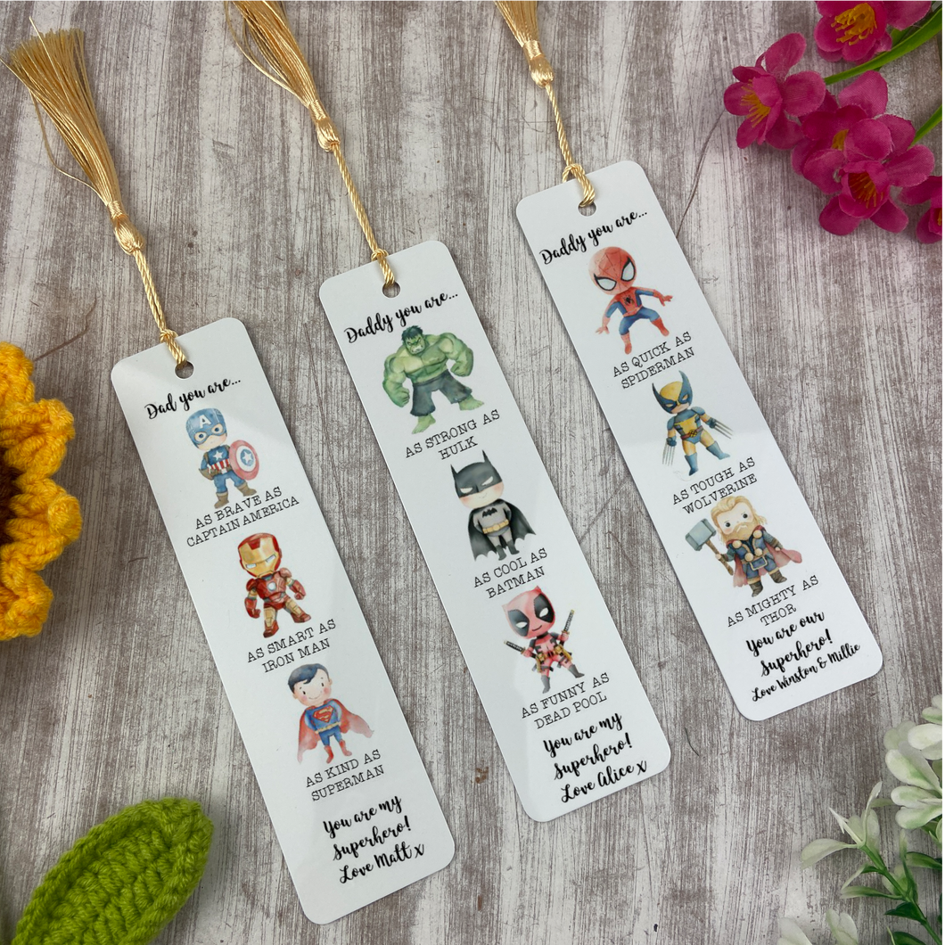 Personalised Superhero Bookmark-The Persnickety Co