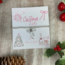 Load image into Gallery viewer, Whimsical Bow Christmas Bracelet
