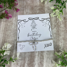 Load image into Gallery viewer, Whimsical Bow Birthday Bracelet
