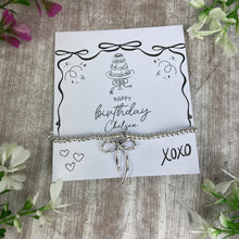 Load image into Gallery viewer, Whimsical Bow Birthday Bracelet
