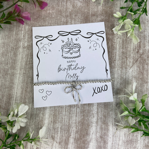 Whimsical Bow 16th Birthday Bracelet-The Persnickety Co