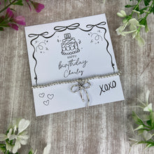 Load image into Gallery viewer, Whimsical Bow 18th Birthday Bracelet-The Persnickety Co

