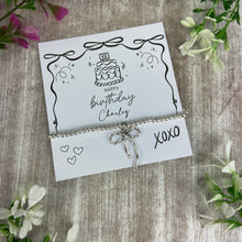 Load image into Gallery viewer, Whimsical Bow 18th Birthday Bracelet
