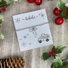 Load image into Gallery viewer, Whimsical Bow HoHoHo Christmas Bracelet-The Persnickety Co
