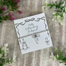 Load image into Gallery viewer, Whimsical Bow Bridesmaid Proposal Bracelet-The Persnickety Co
