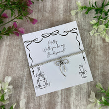 Load image into Gallery viewer, Whimsical Bow Bridesmaid Proposal Bracelet
