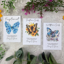 Load image into Gallery viewer, Personalised Memorial Seed Packets Funeral Favour
