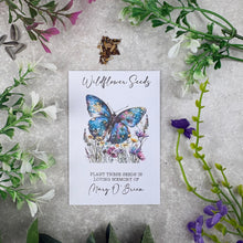 Load image into Gallery viewer, Personalised Memorial Seed Packets Funeral Favour
