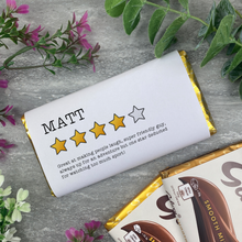 Load image into Gallery viewer, Star Rating Chocolate Bar
