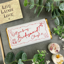 Load image into Gallery viewer, Personalised Bridesmaid Proposal Chocolate Bar
