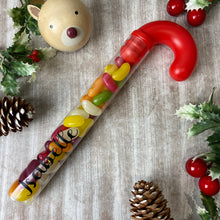 Load image into Gallery viewer, Personalised Candy Cane Tube with Jelly Beans
