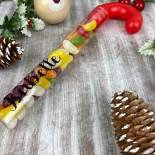 Load image into Gallery viewer, Personalised Candy Cane Tube with Jelly Beans
